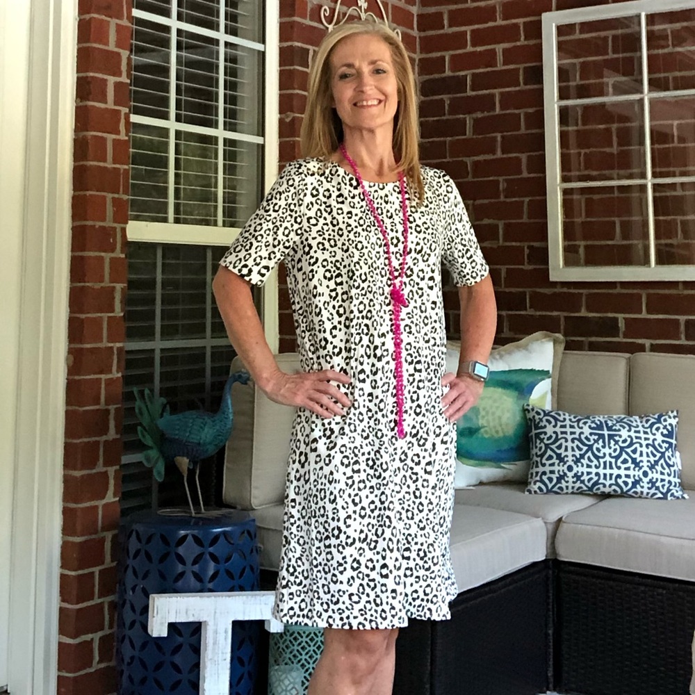 Leopard Print Swing Dress - Picture 2 of 2